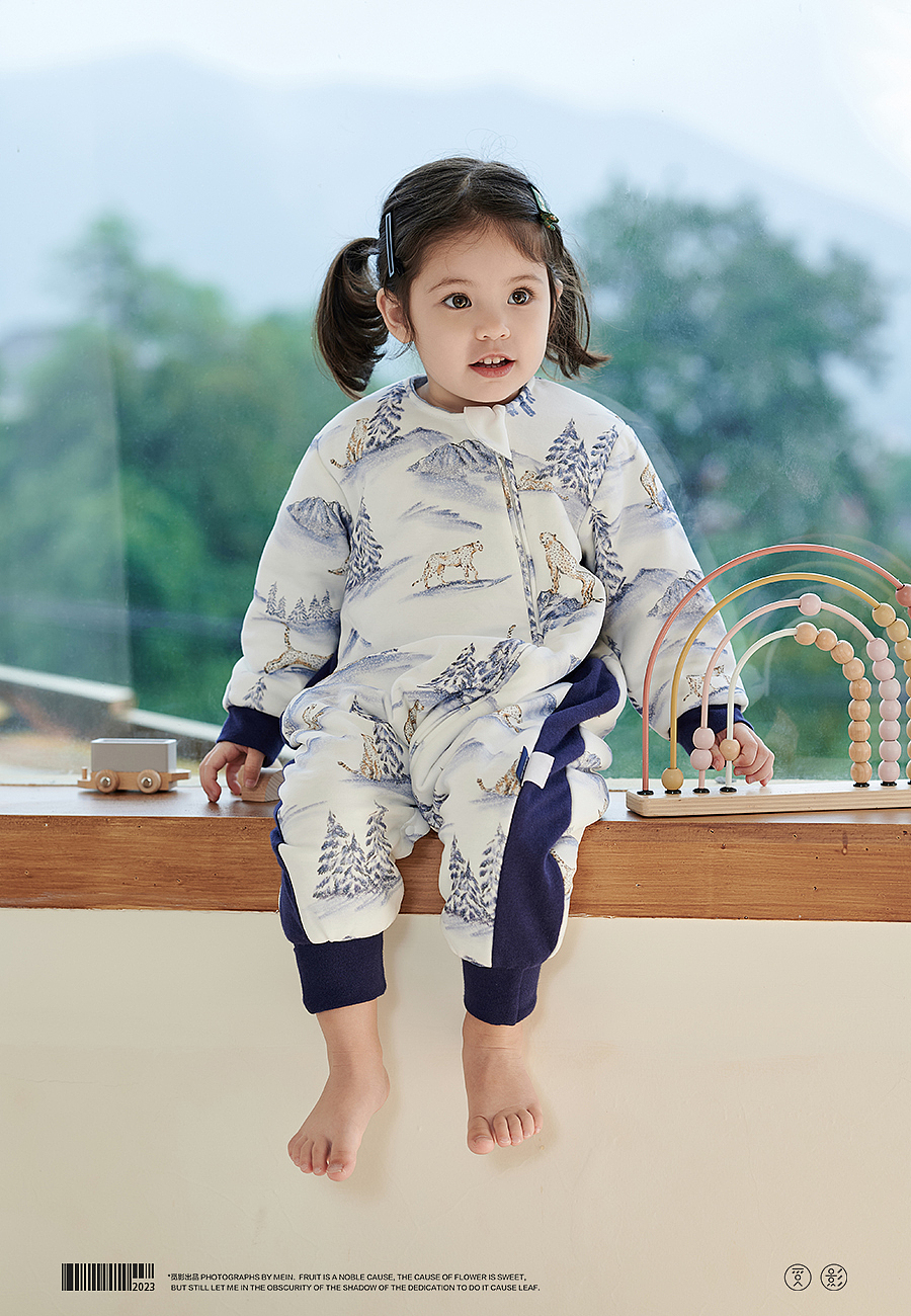 Diamonds婴童秋冬睡袋盖毯拍摄