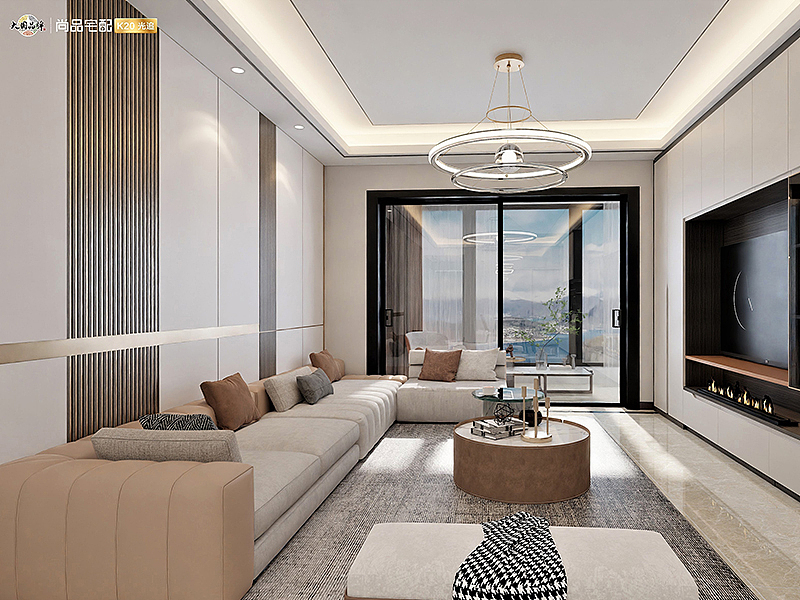 昆明装修公司木菲美家出品:中海云著4室2厅轻奢风格