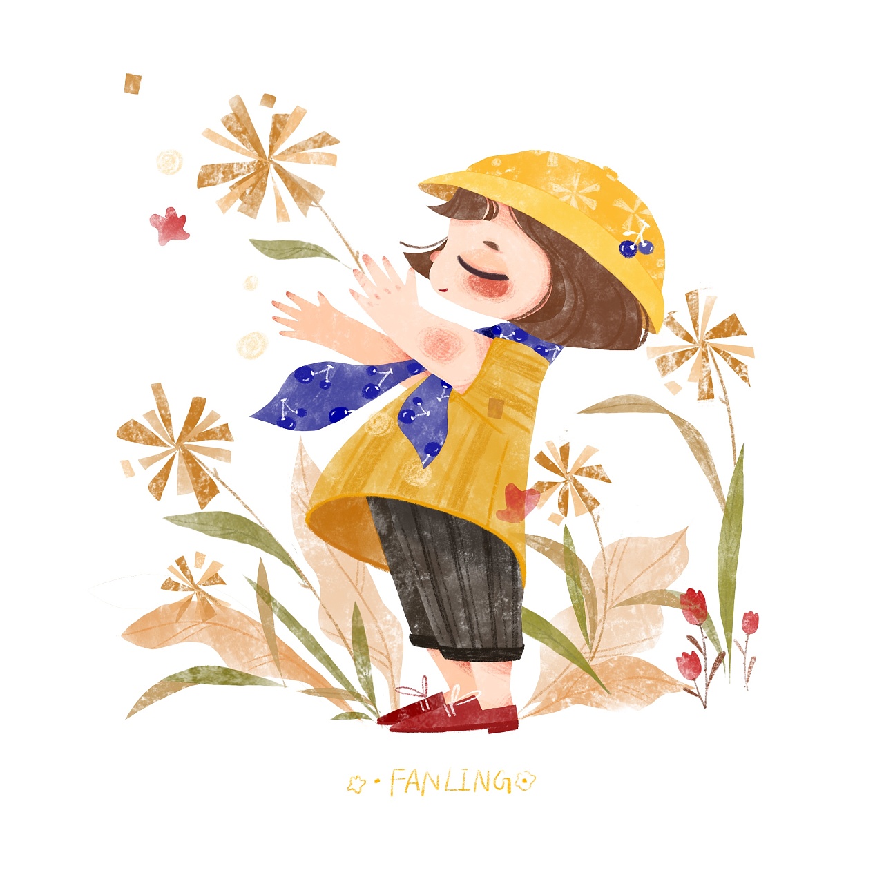 《一只小黄帽》近期插画合集