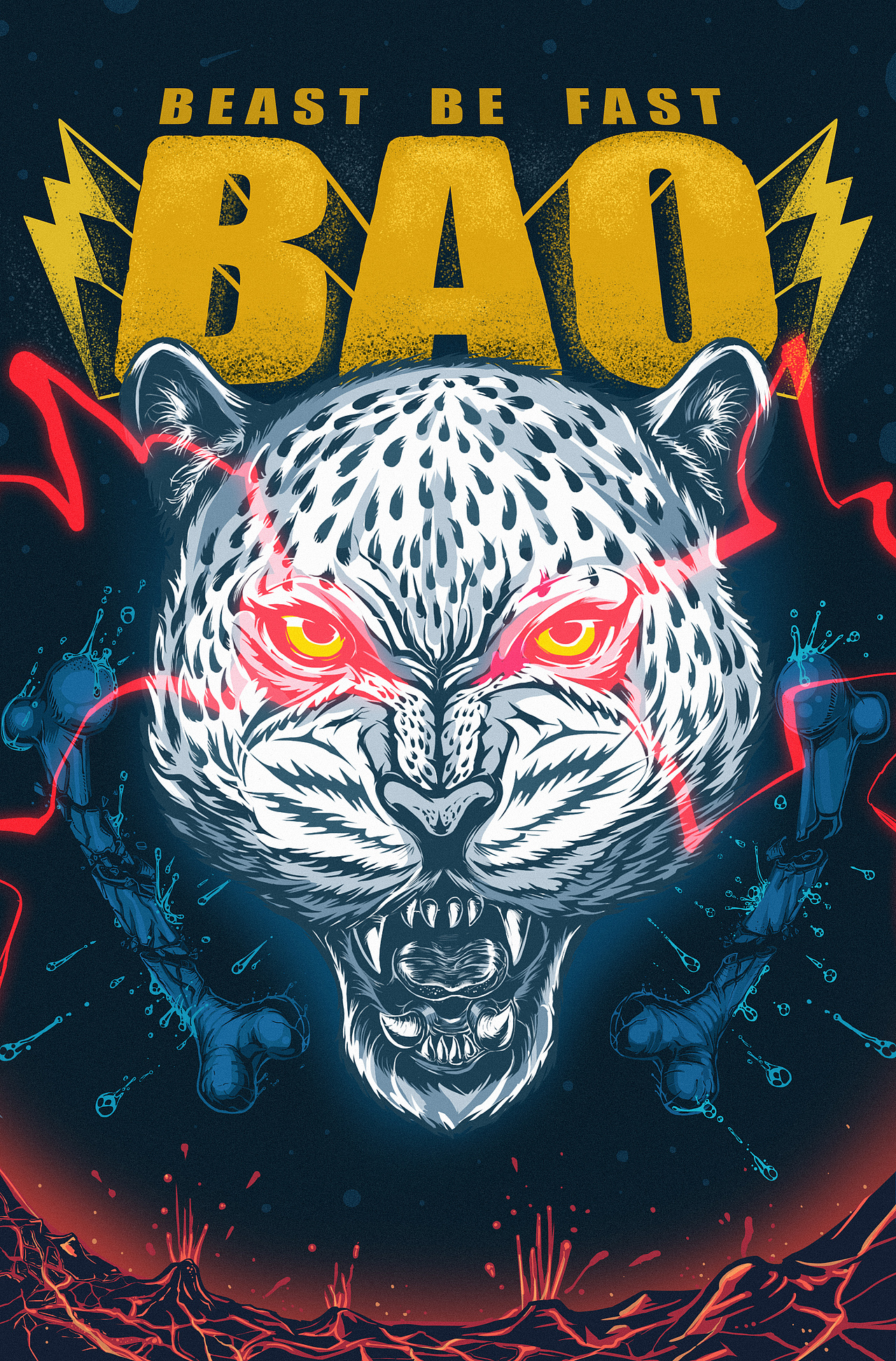 BAO!（图ZMTk3NjU4MDEy） - 新锐潮流插画 - 站酷设计师小磨王Kai原创素材 - 站酷ZCOOL