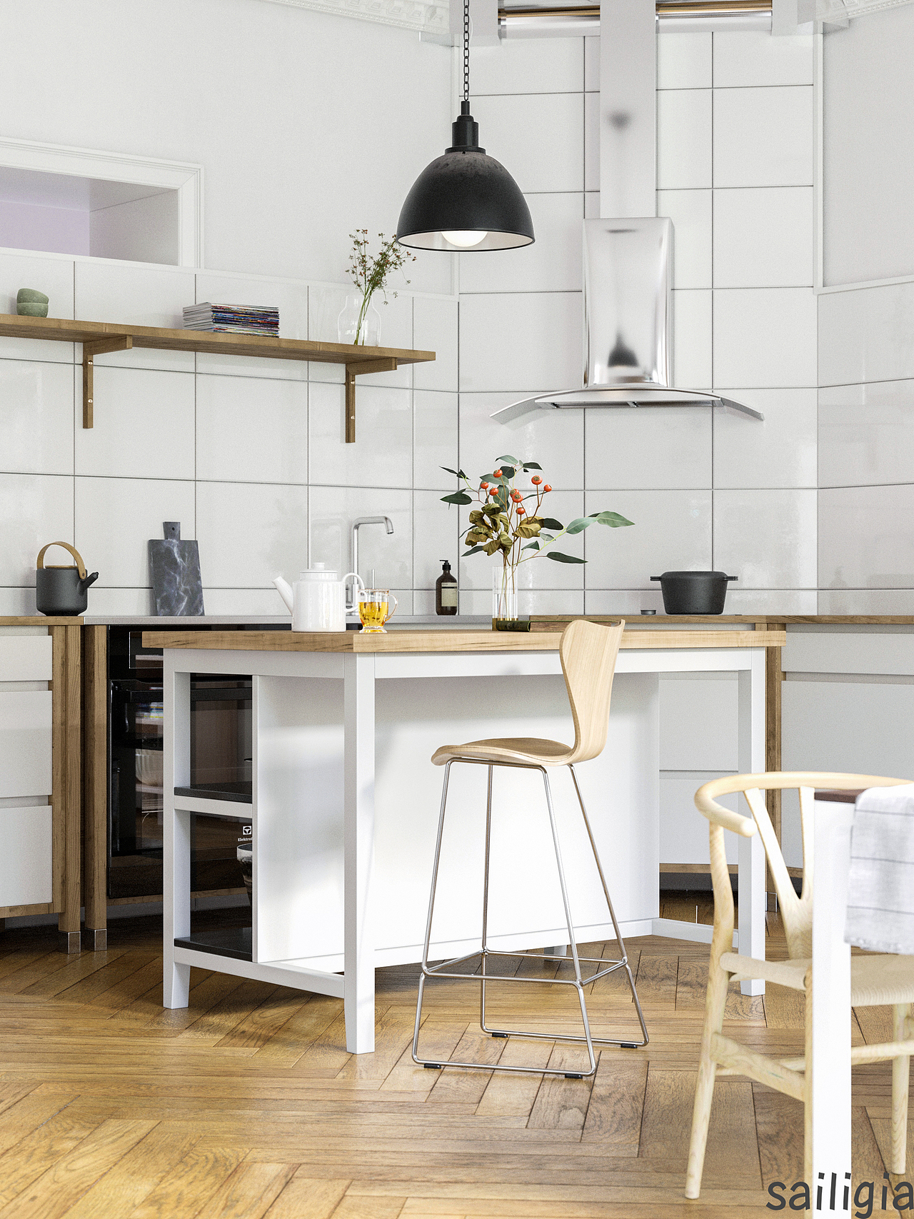 北欧厨房（图ZMTQ1OTg0NTQ0） - 家装设计 - 站酷设计师Sailigia原创素材 - 站酷ZCOOL