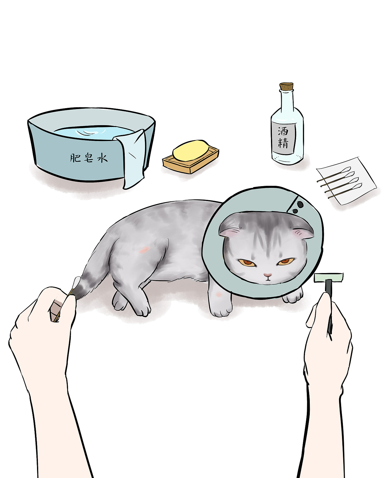 猫癣（图ZODY0NDA1MDA=） - 短篇/格漫 - 站酷设计师喵弄原创素材 - 站酷ZCOOL