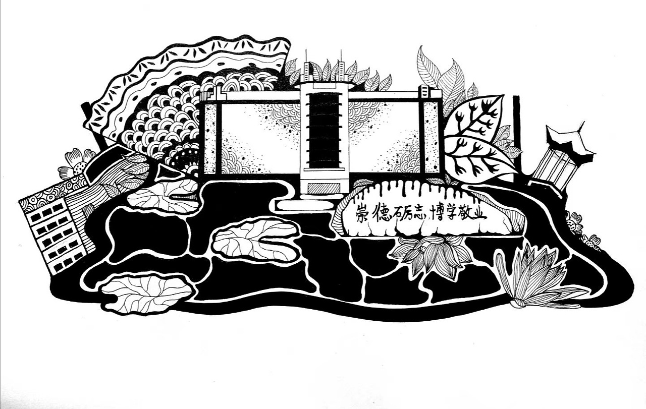 黑白灰|插画|商业插画|觅本_原创作品-站酷zcool