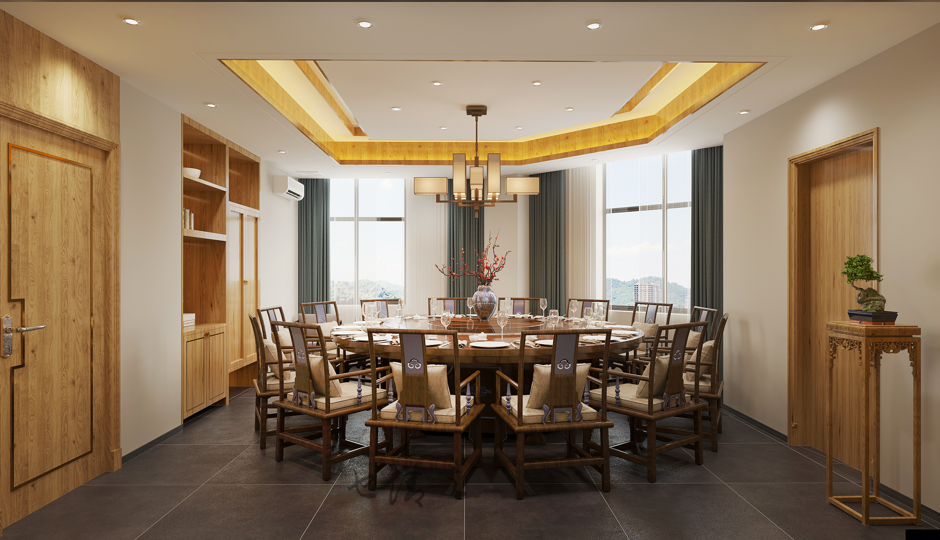 新中式原木风餐饮|一碗人间烟火