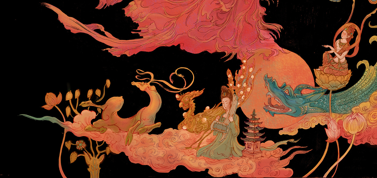 搜神记吴王小女陈丝雨插画