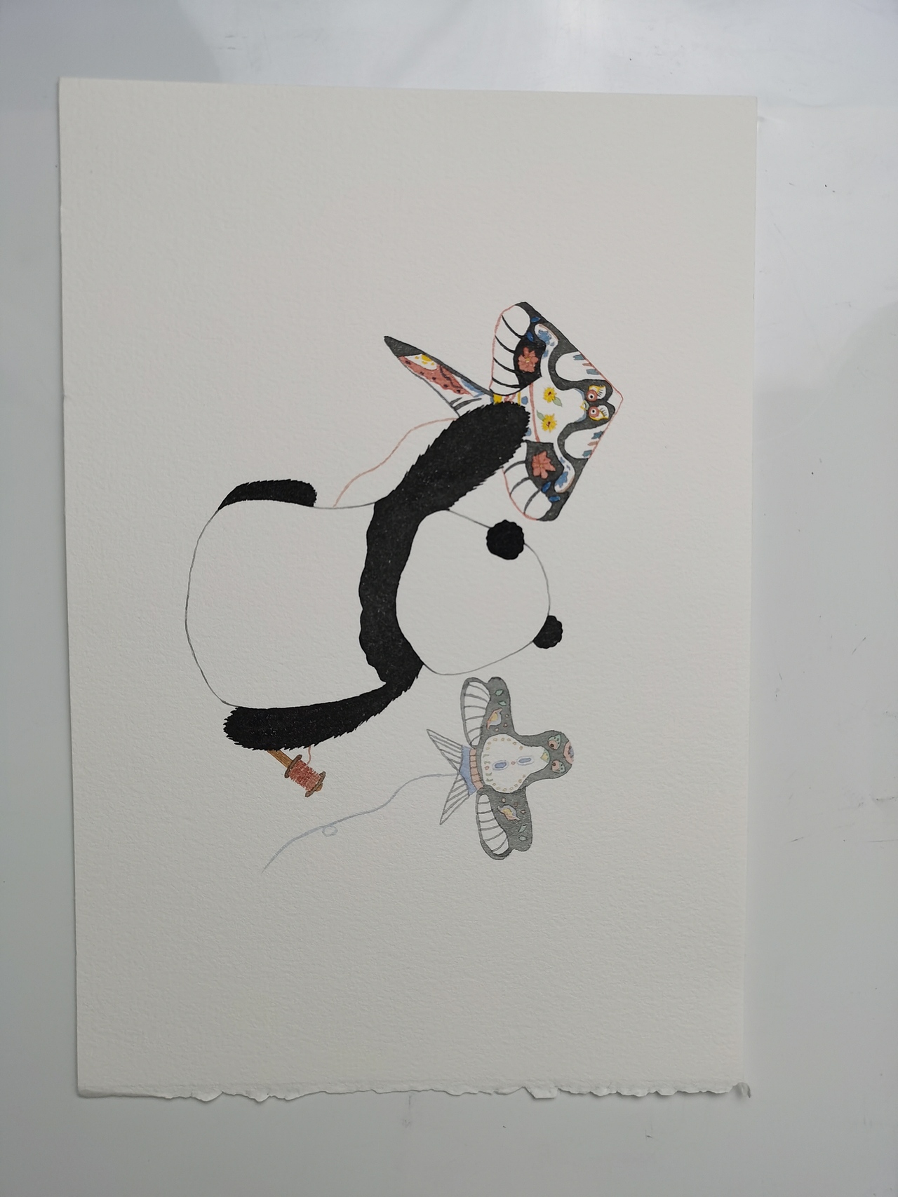 q版熊猫四川熊猫衍生画中国风特色