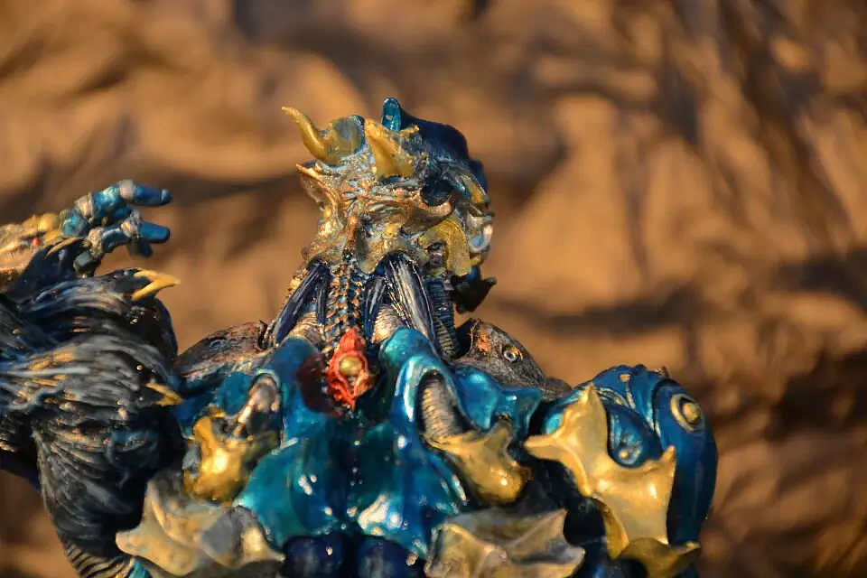 好久前涂的一款,青鬼|手工艺|手办/模玩|梵莫_原创作品-站酷zcool