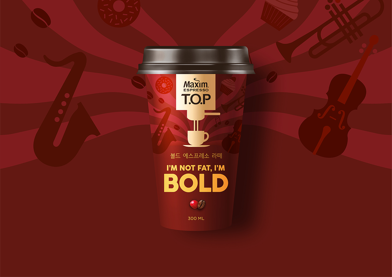 韩国Maxim咖啡 T.O.P全新包装设计