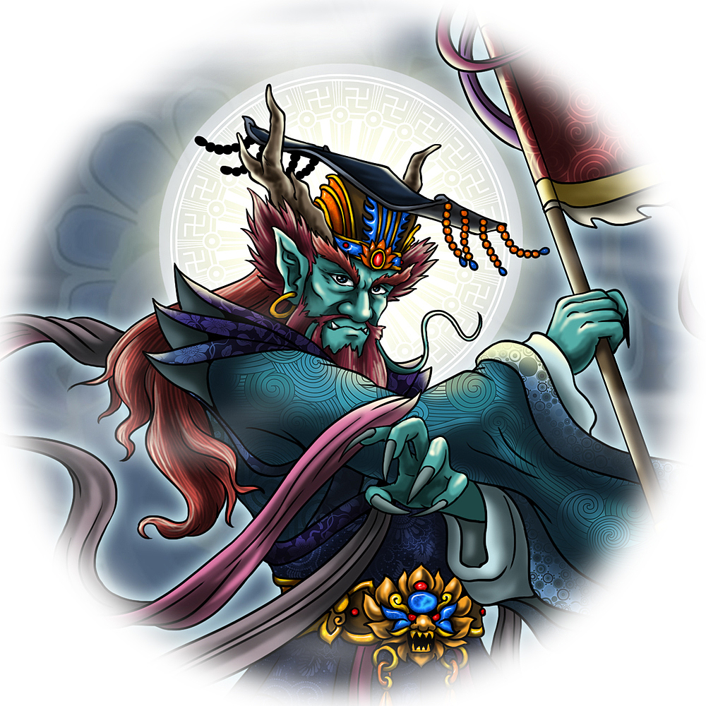 西游记人物谱--二十四诸天--娑竭罗龙王