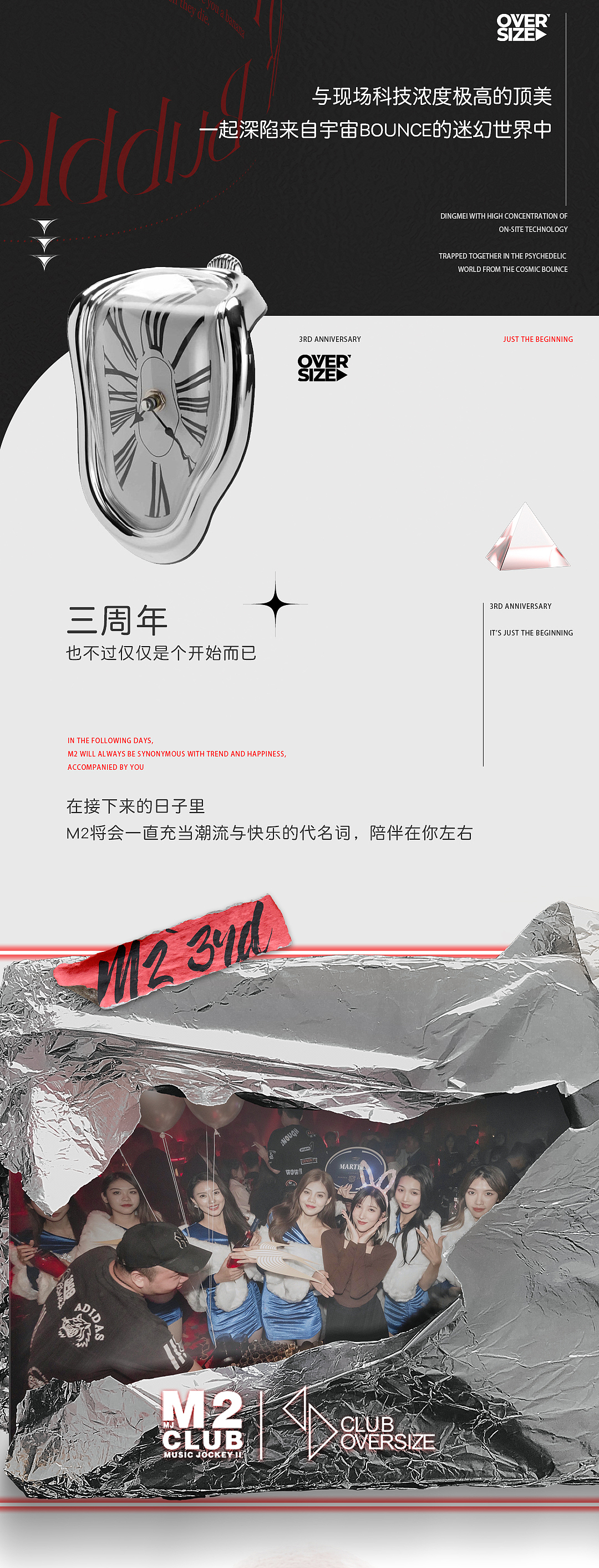 酸性长图-M2三周年生日派对回顾（图ZMjc5NDc2NDIw） - 宣传物料 - 站酷设计师培根碎碎头原创素材 - 站酷ZCOOL