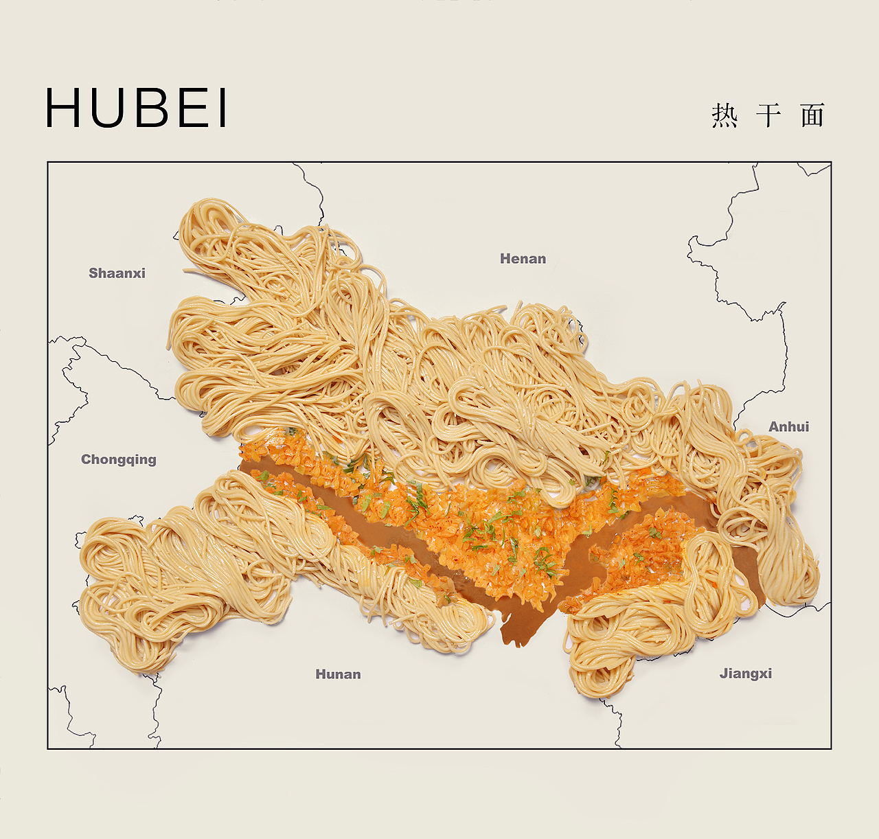 China city taste bud map