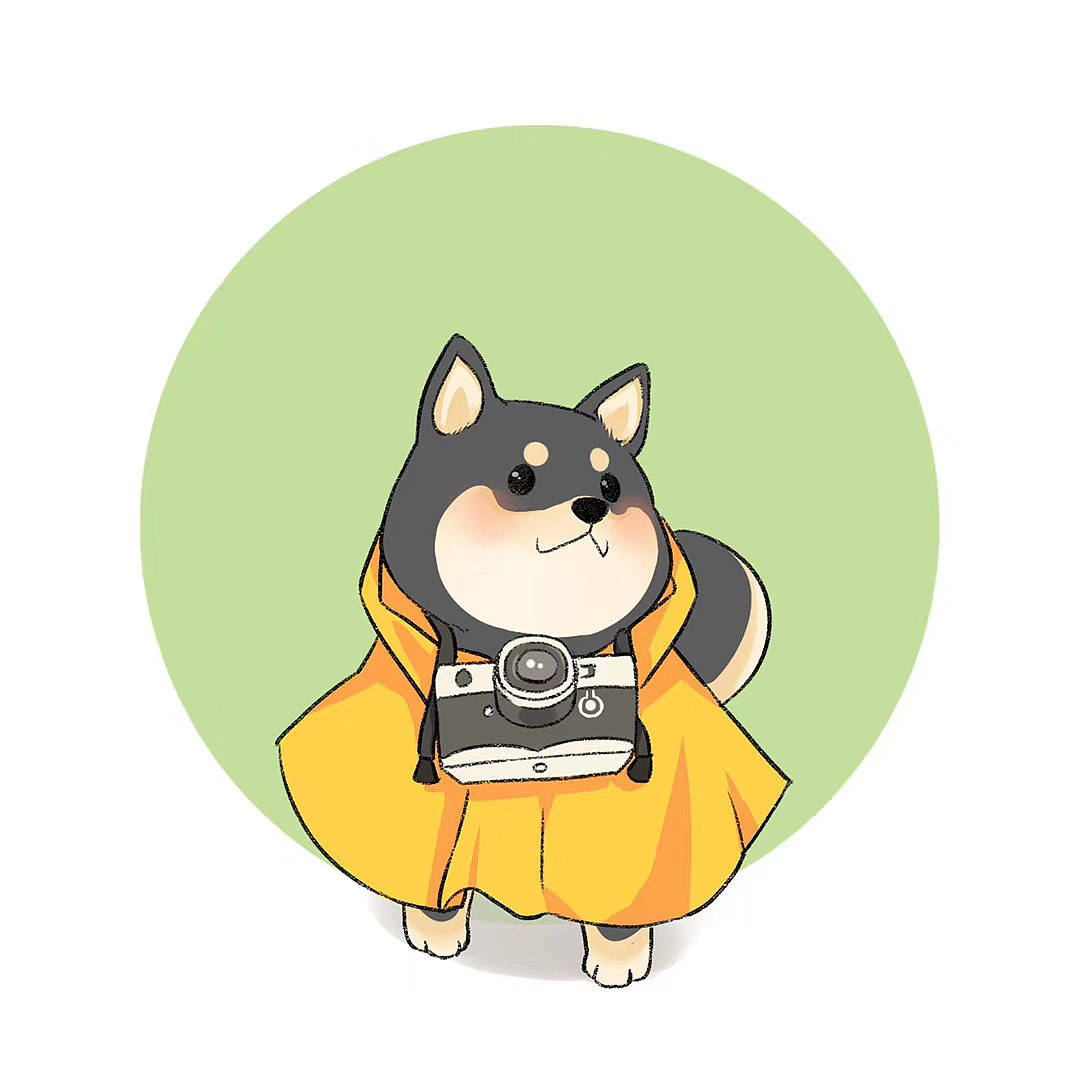 小肥脸真好rua给朋友家黑柴画的各种形象,打个包记