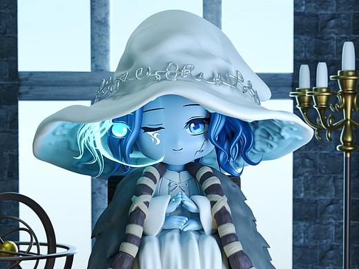 《艾尔登法环》菈妮-Blender