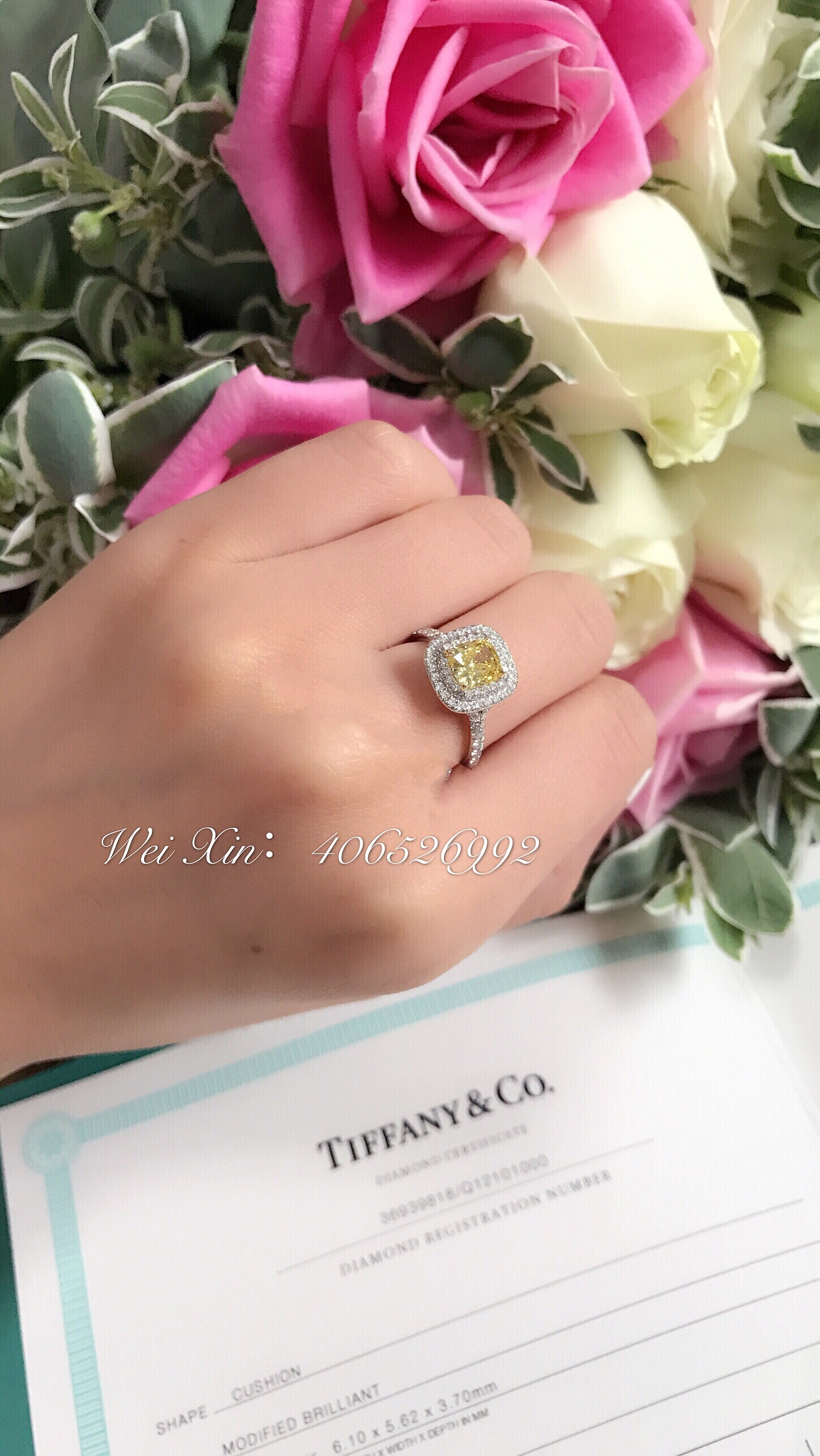 蒂芙尼黄钻戒指多少钱