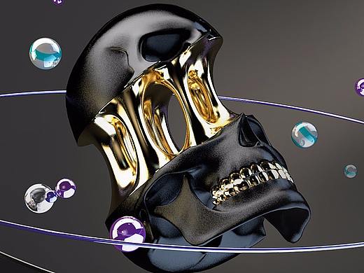 使用C4D制作一款炫酷液体粘连教程