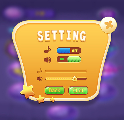 小的音量界面|ui|游戏ui|邓胖胖的小多多 - 临摹作品 - 站酷 (zcool)