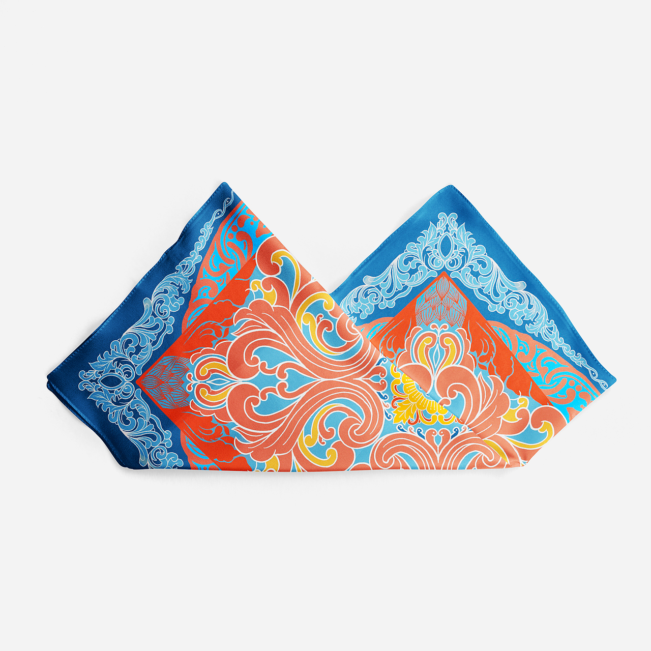 中国传统纹样丝巾图案设计