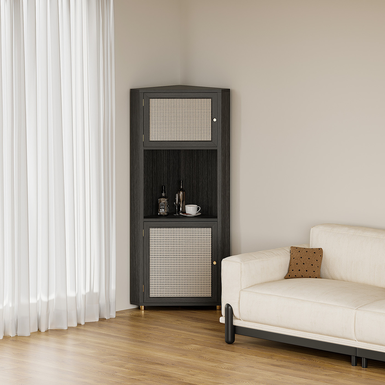 藤编角柜（图ZMzQwOTk2Mzgw） - 生活用品 - 站酷设计师川田野产品新闻发原创素材 - 站酷ZCOOL