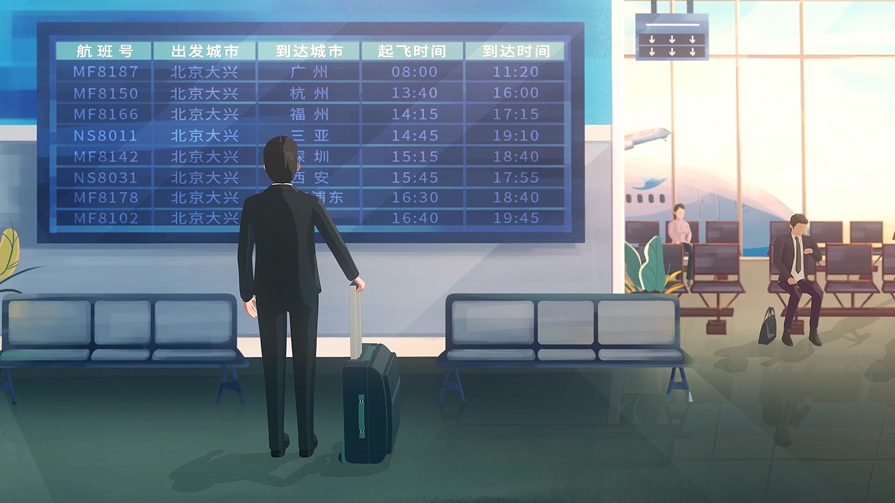 厦门航空转场大兴机场