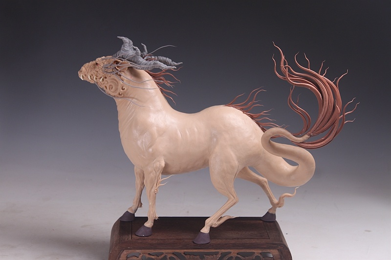 贺加贵面塑(玄幻神兽美女)