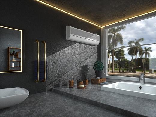 C4D写实渲染-卫生间洗漱