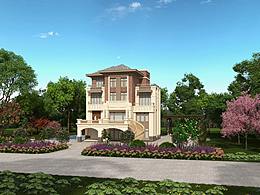 乡村别墅场景渲染分享