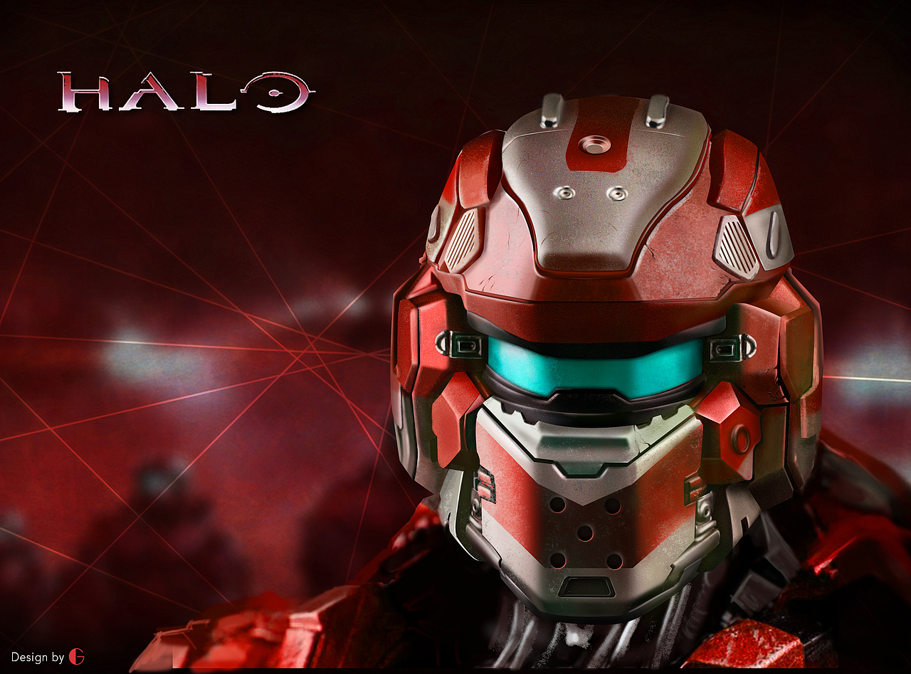 PS绘制《HALO》头盔（图ZMTE0MjE5OTI=） - 图标 - 站酷设计师高小晟原创素材 - 站酷ZCOOL