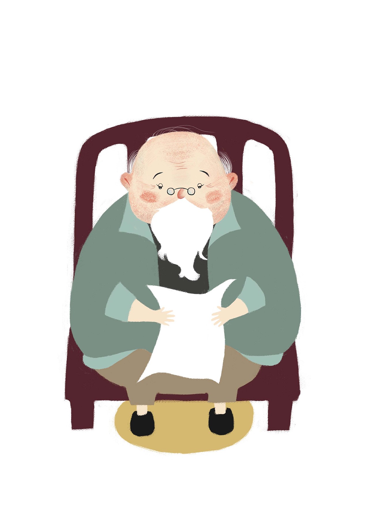 一个不算太糟的老头|插画|儿童插画|初晴charline - 原创作品 - 站酷