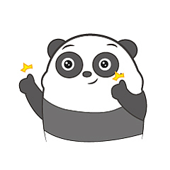 微信表情【熊猫月月胖】