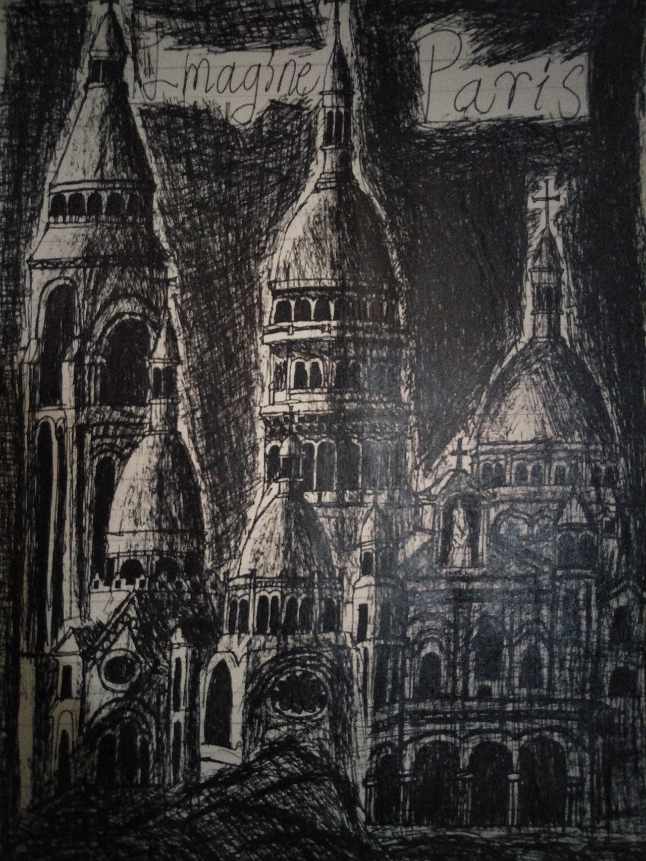 中性笔素描写意(非专业)