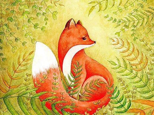 小狐狸阿奴（个人主页-ZMzUwNjkyNjg=） - 儿童插画 - 站酷设计师木点小易原创素材 - 站酷ZCOOL