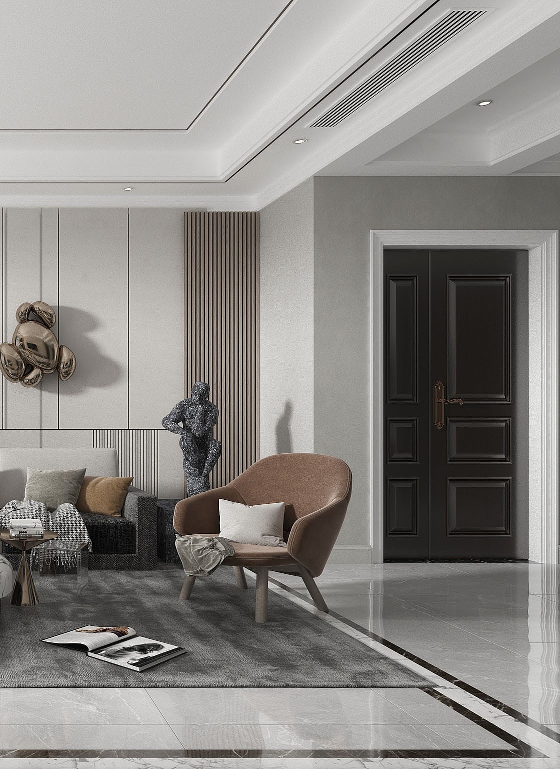 现代简约风格客厅电视背景墙