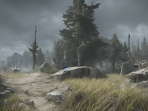 #AI创作实验室#埋骨之地