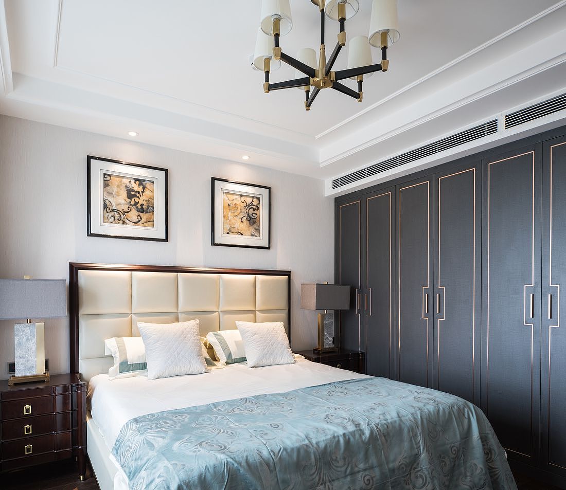 成都软装-招商大魔方152平米美式风格