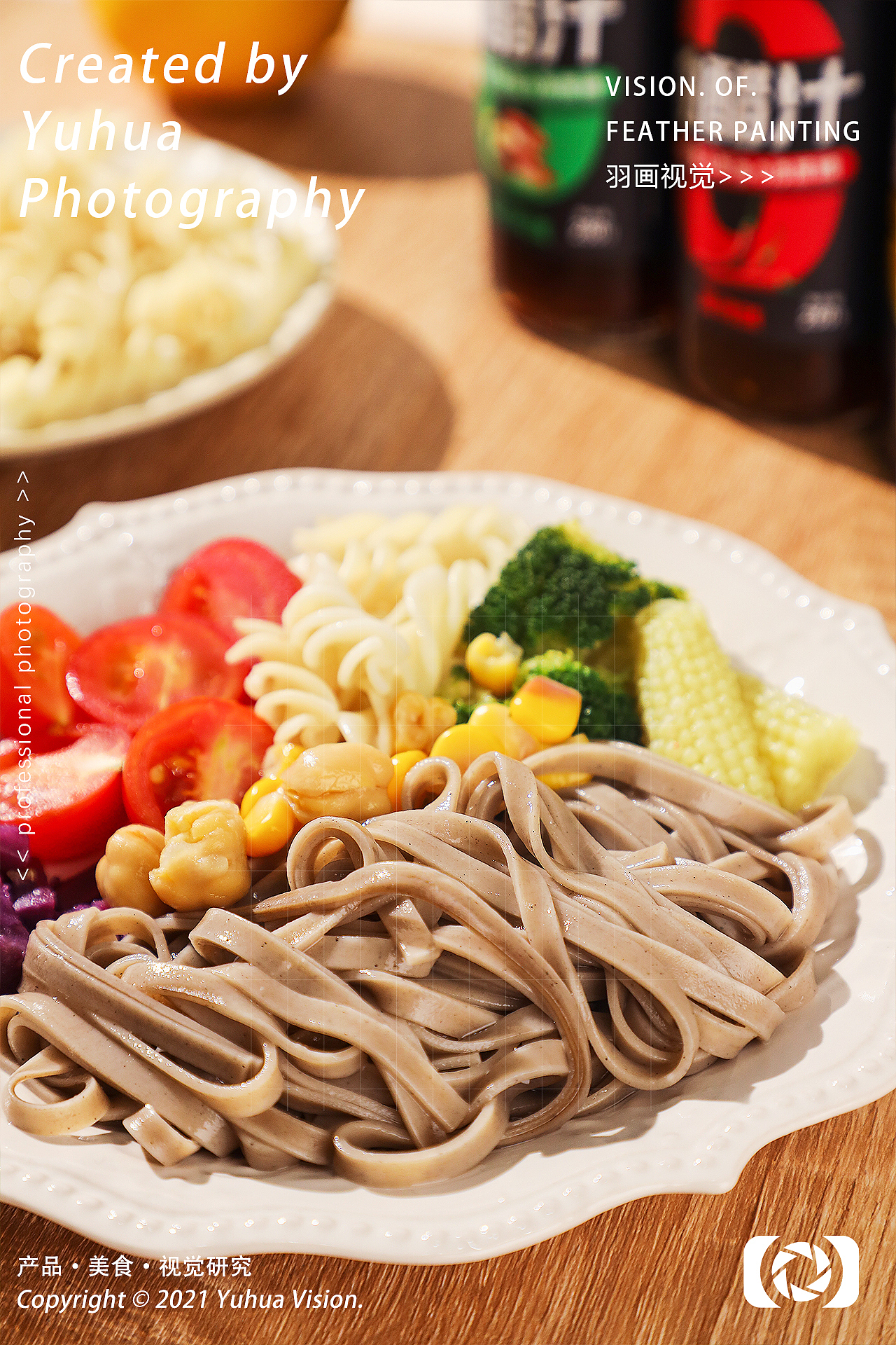 日式风味油醋汁轻食简餐低脂鸡胸肉荞麦面蔬菜沙拉大虾（图ZMjkxNzY1Nzc2） - 产品摄影 - 站酷设计师YUHUA羽画原创素材 - 站酷ZCOOL