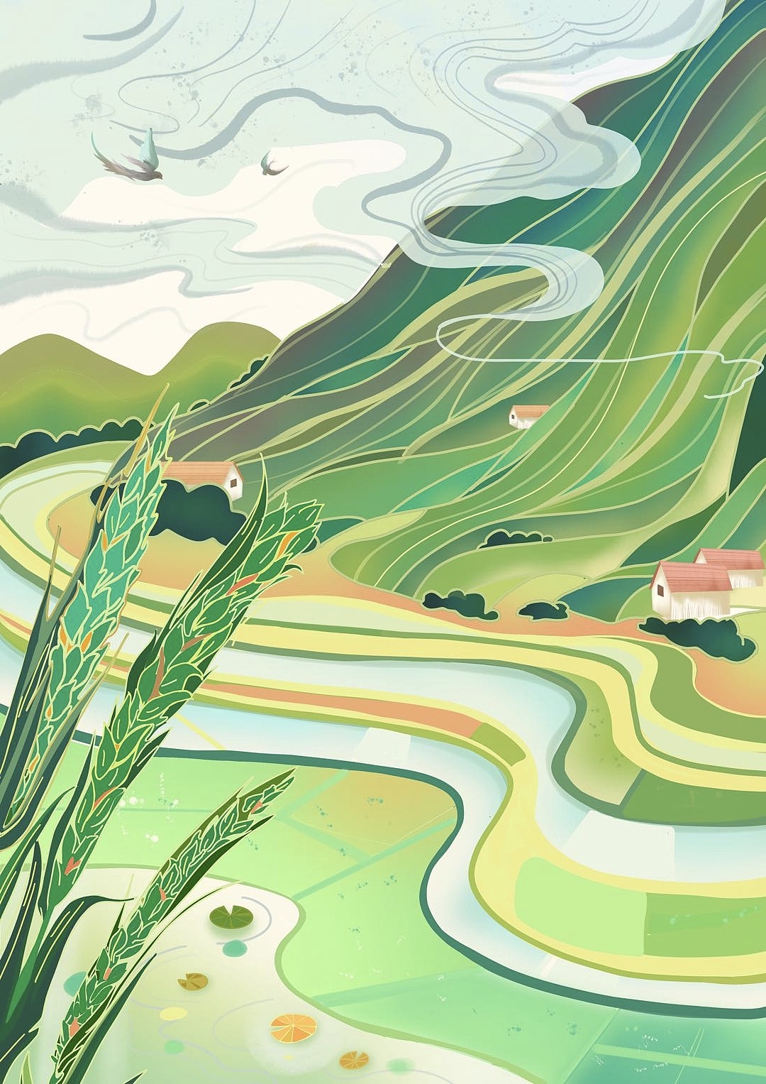 大米包裝設(shè)計(jì)（圖ZMTc3OTIzNjI4） - 商業(yè)插畫 - 站酷設(shè)計(jì)師小梨貍原創(chuàng)素材 - 站酷ZCOOL