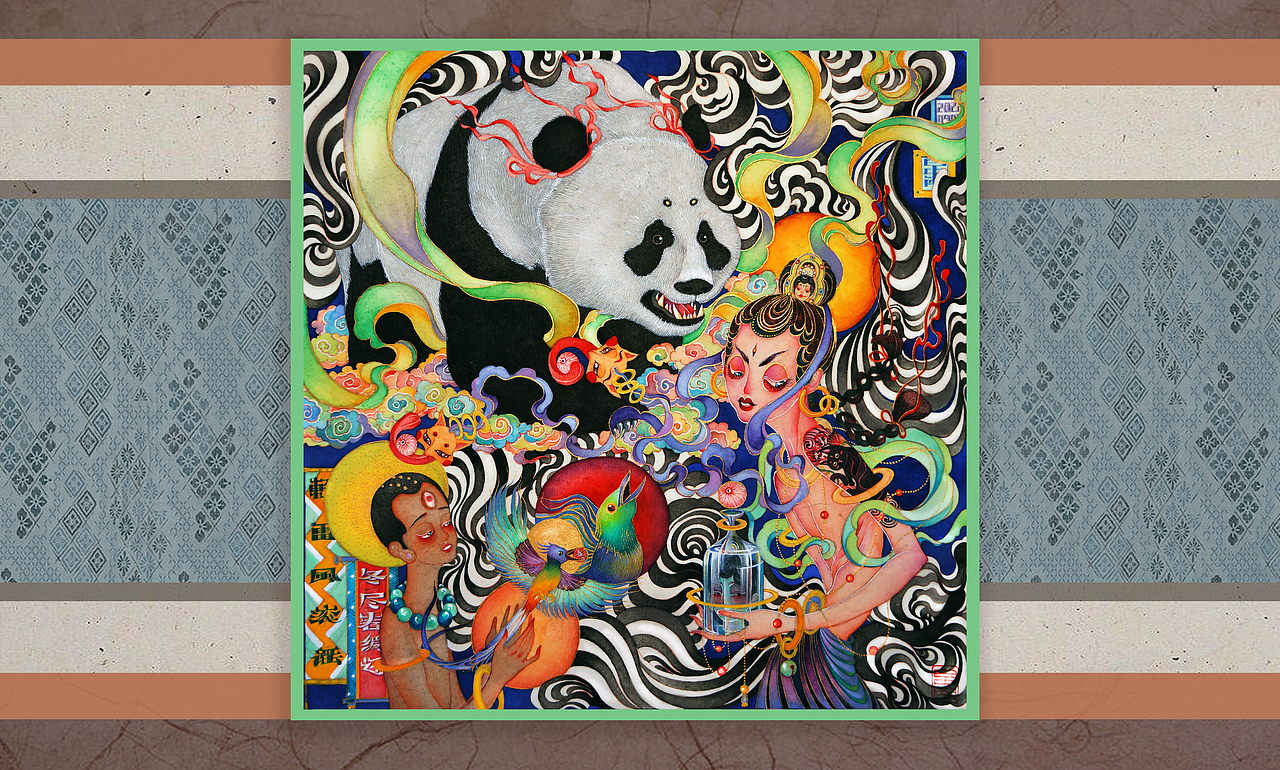 《缉魂帝姬.轻雷风滚谣》白中南颜彩—人川集(图ZMjcwMjg2NDAw) - 艺术插画 - 站酷设计师白中南原创素材 - 站酷ZCOOL