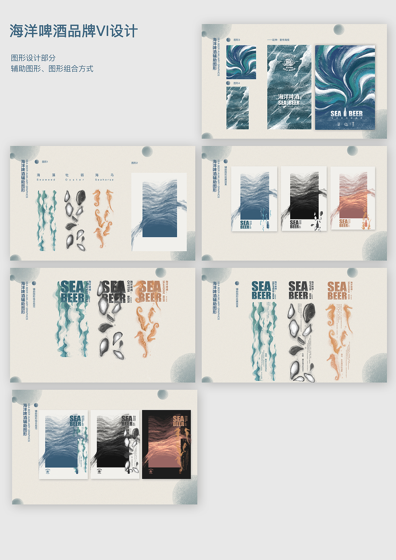 海洋啤酒VI设计,去年品牌课的一次作业。
