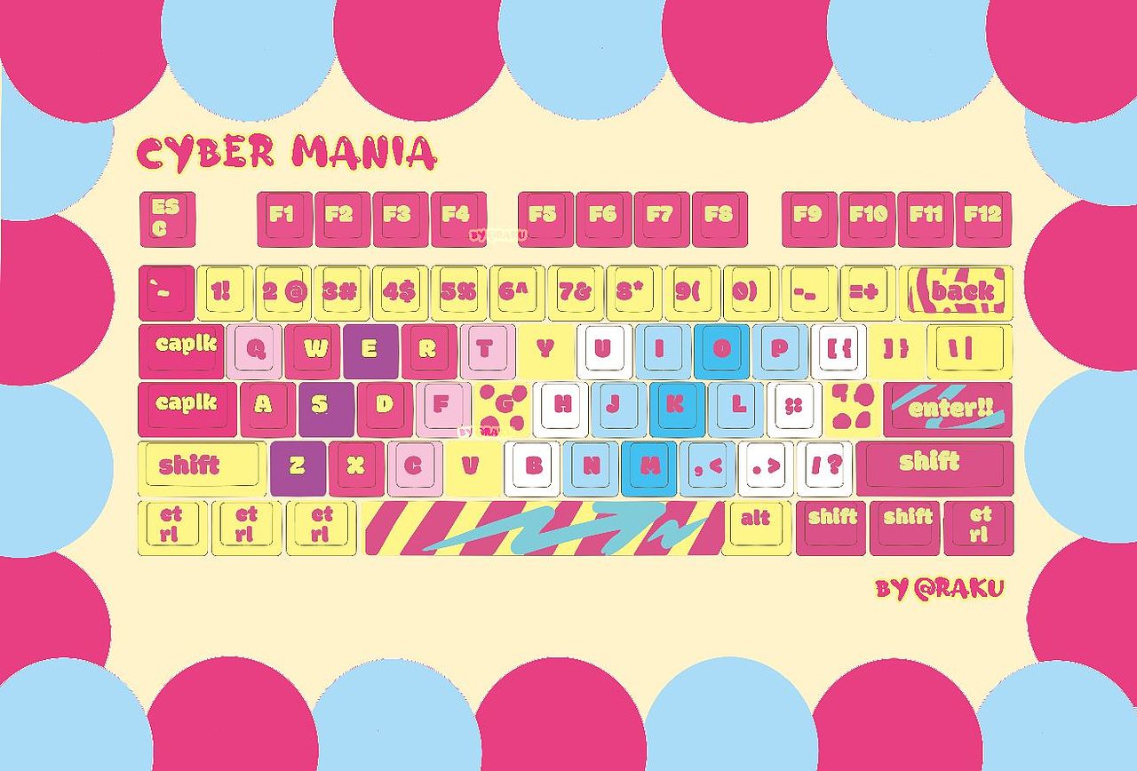 🔥赛博狂热cyber mania|客制化键帽设计