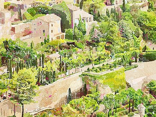 法国的小镇（个人主页-ZMzcyNDY5MjQ=） - 艺术插画 - 站酷设计师Hedy苏小次原创素材 - 站酷ZCOOL