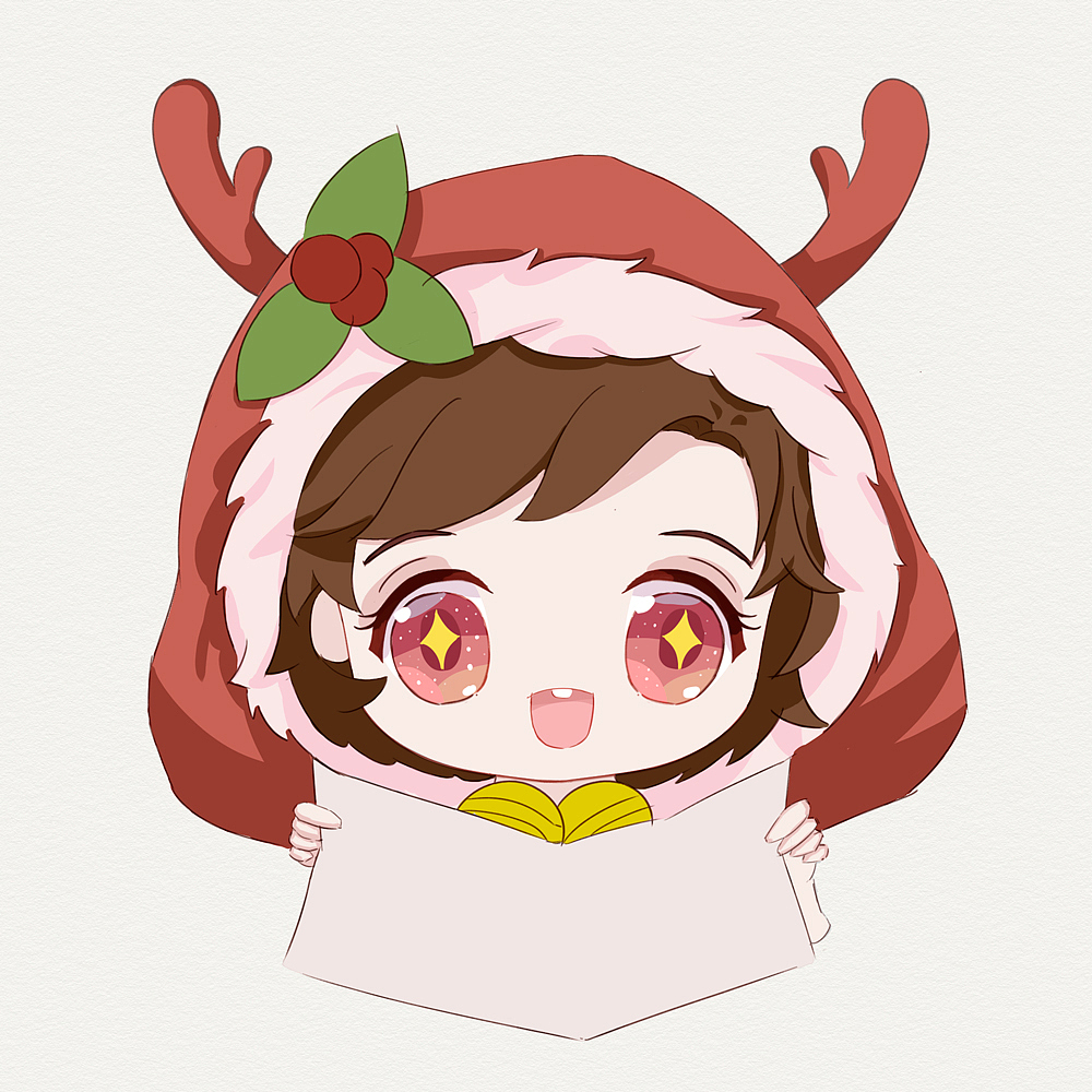 【临摹】【阿肯绘】《王者荣耀》 貂蝉圣诞恋歌q版