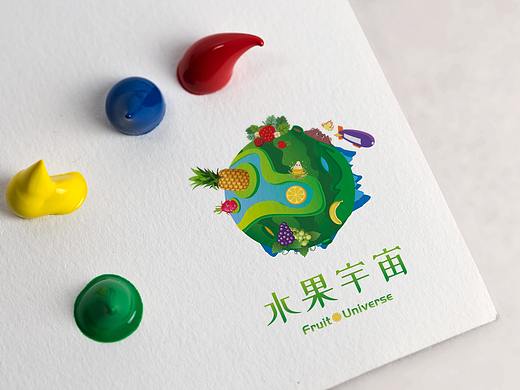 水果宇宙卡通logo
