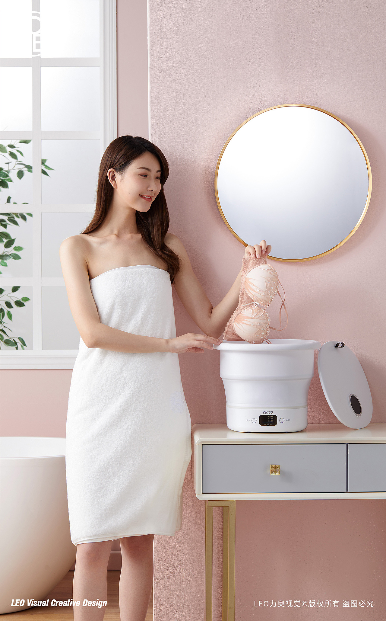 折叠洗衣机详情及拍摄