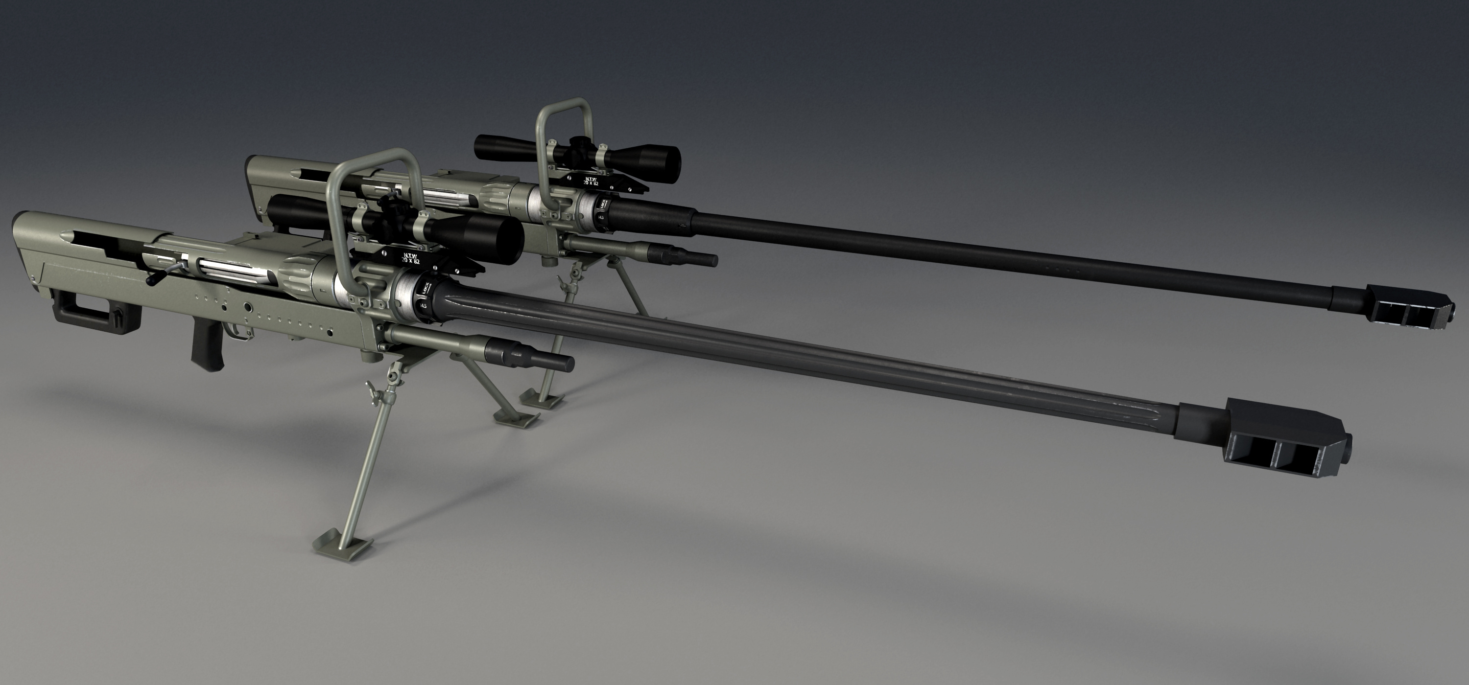 南非远距离反器材步枪ntw-20