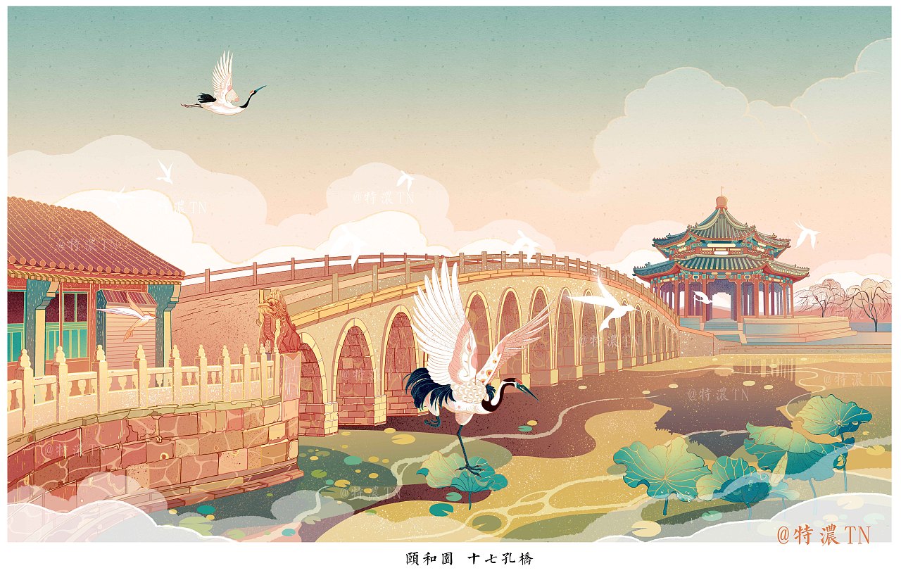 颐和园系列插画
