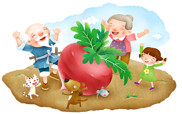 拔萝卜|插画|儿童插画|栗子先生sk_原创作品-站酷zcool