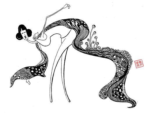 最美的女子就该如此（个人主页-ZMjc2NTI3MTY=） - 艺术插画 - 站酷设计师梅子梅子梅子姐姐原创素材 - 站酷ZCOOL