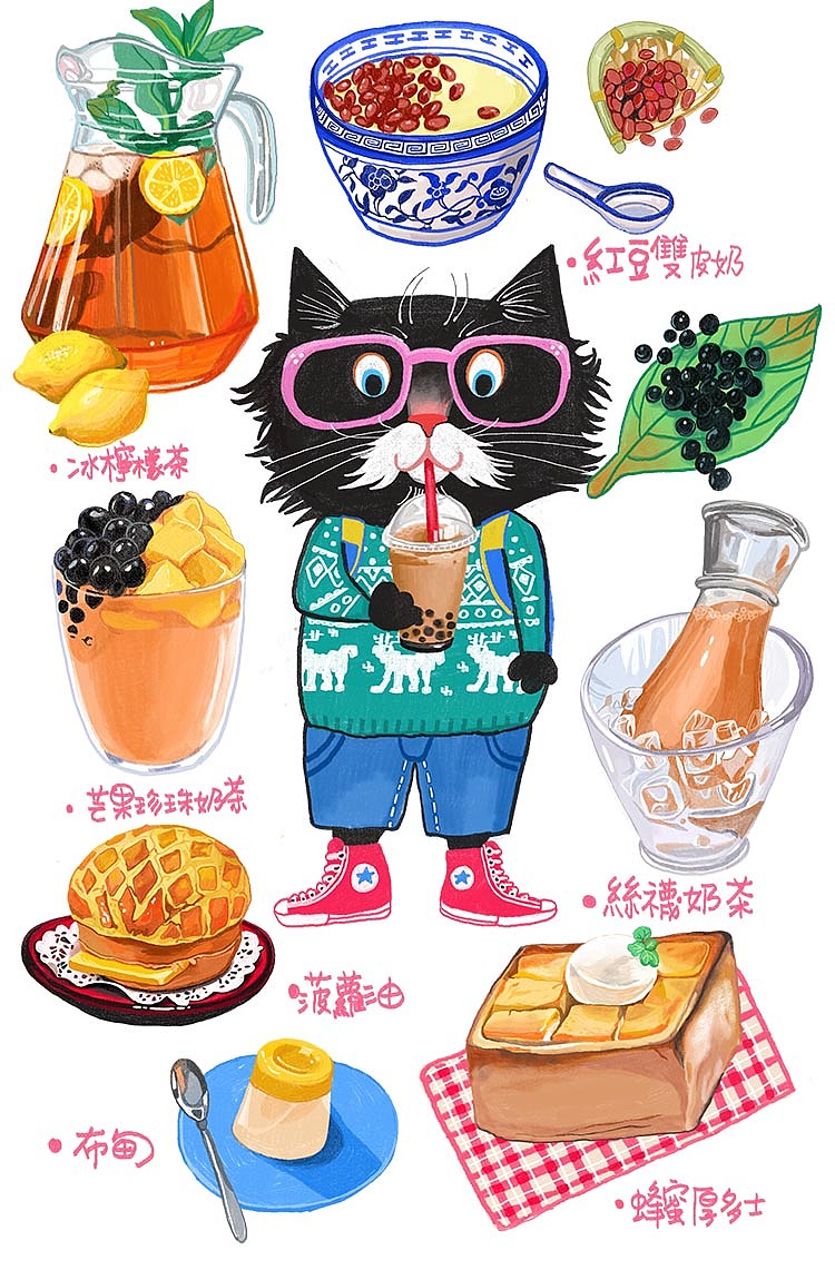 大家都喜欢的饮料第一季（图ZNDA1NDM0NDQ=） - 商业插画 - 站酷设计师vivien_zxw原创素材 - 站酷ZCOOL