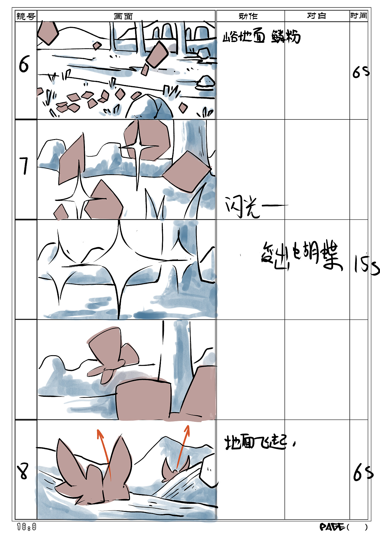 分镜作品《花中舞》