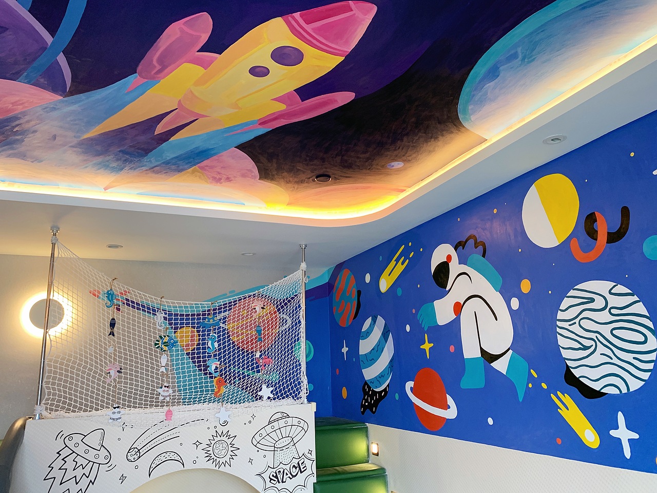 【 常州西太湖澜悦湖景酒店亲子房墙绘】